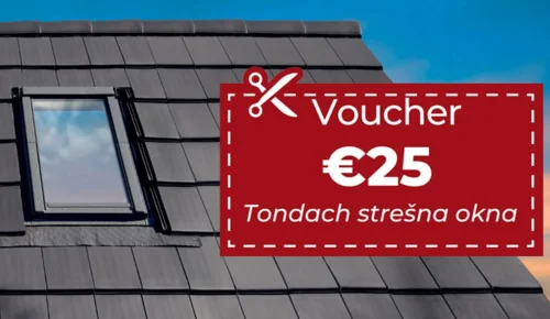 Akcija: Ob nakupu vsakega strešnega okna Tondach prevzemite voucher za 25 €