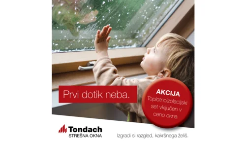Akcija Tondach - toplotno izolacijski set v ceni okna!