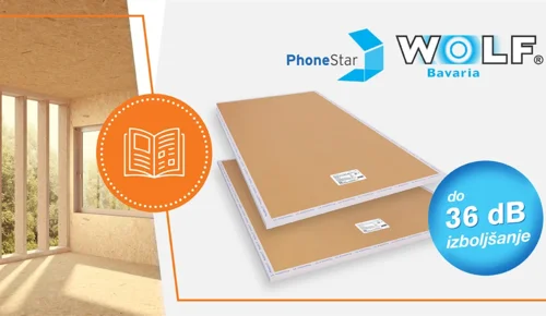 Wolf PhoneStar – učinkovita rešitev proti hrupu v leseni gradnji