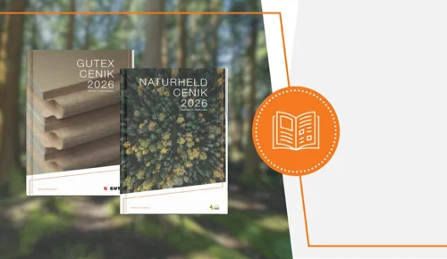 Lesne izolacijske plošče Naturheld in Gutex – novi ceniki za leto 2026